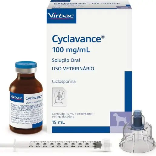 Virbac Cyclavance Tratamento de Dermatites Atópicas para Cães 15 mL 1 Cyclavance