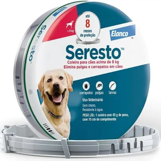 Coleira Seresto® anti-carrapatos e pulgas para cães acima de 8kg 1 Seresto