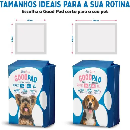 Tapete Higiênico para Cães Good Pad 60cmx60cm 30 Unidades 1 Tapete higiênico