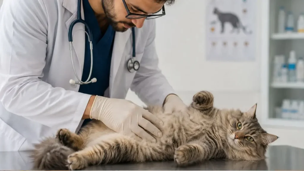 Gato vomitando bola de pelo (tricobezoar): quando é normal e quando preocupar 2 Gato vomitando